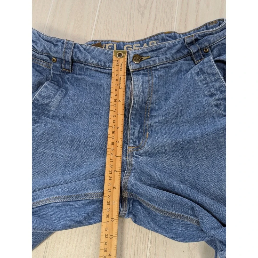 GRAVEL GEAR Shorts Men's Blue Denim 34 Cargo Carpenter pockets